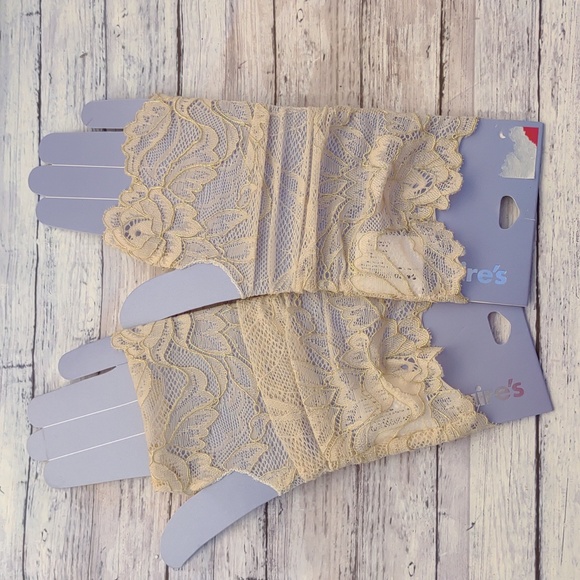 NEW Claire Fishnet Gloves Cream Beige - Picture 2 of 7